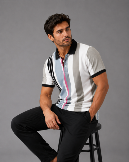 Miami Club Premium Polo T-Shirt Brown