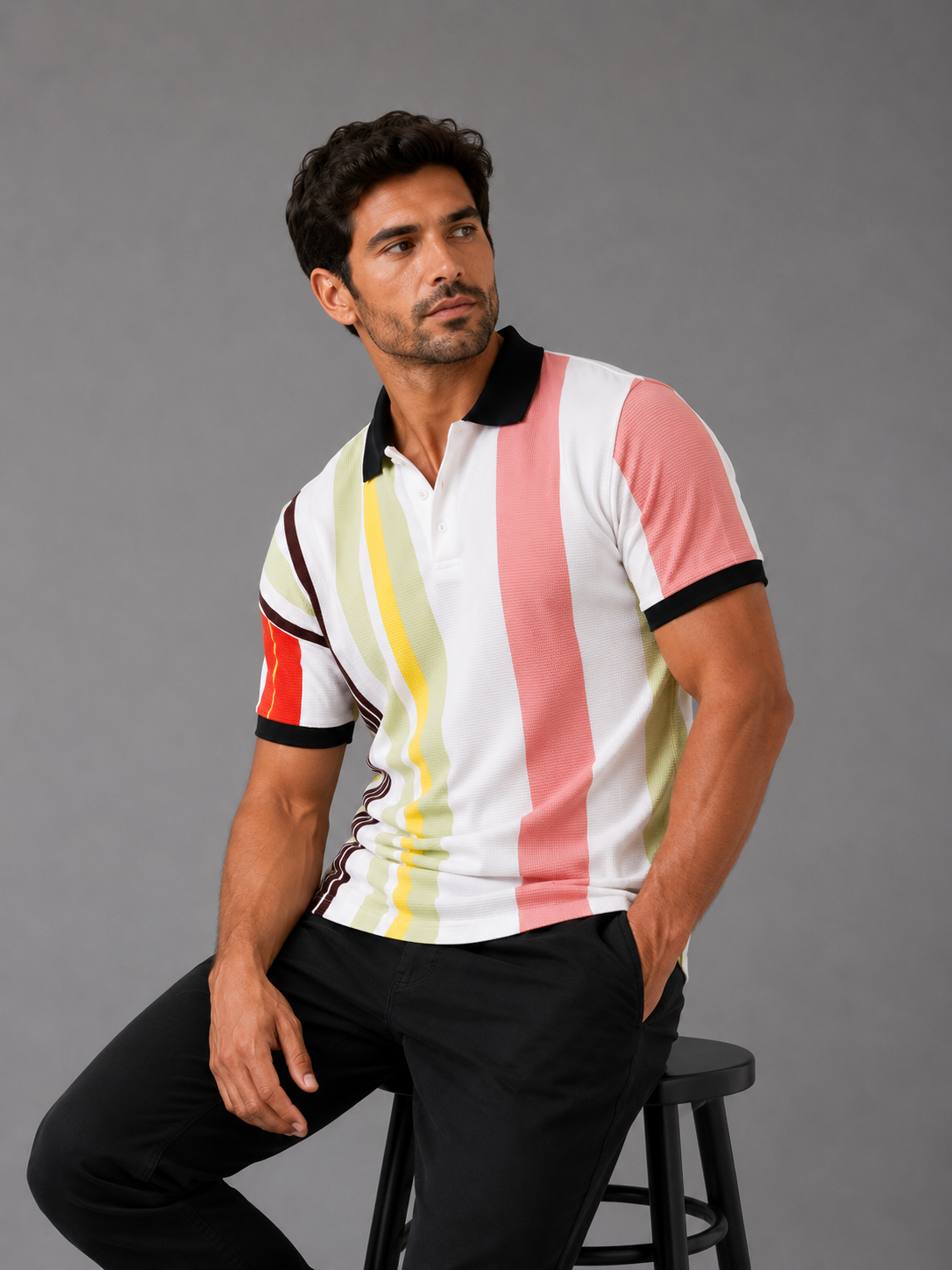 Miami Club Premium Polo T-Shirt Multicolor