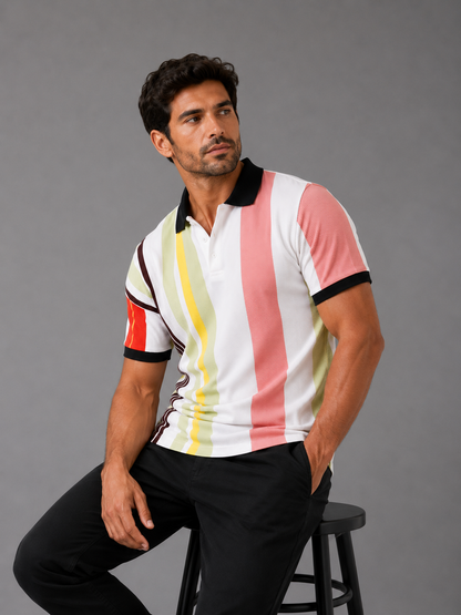 Miami Club Premium Polo T-Shirt Multicolor
