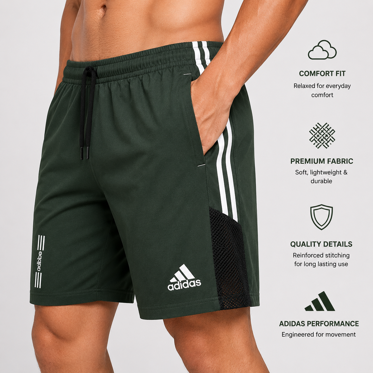 Men’s Olive Green NS Lycra Shorts