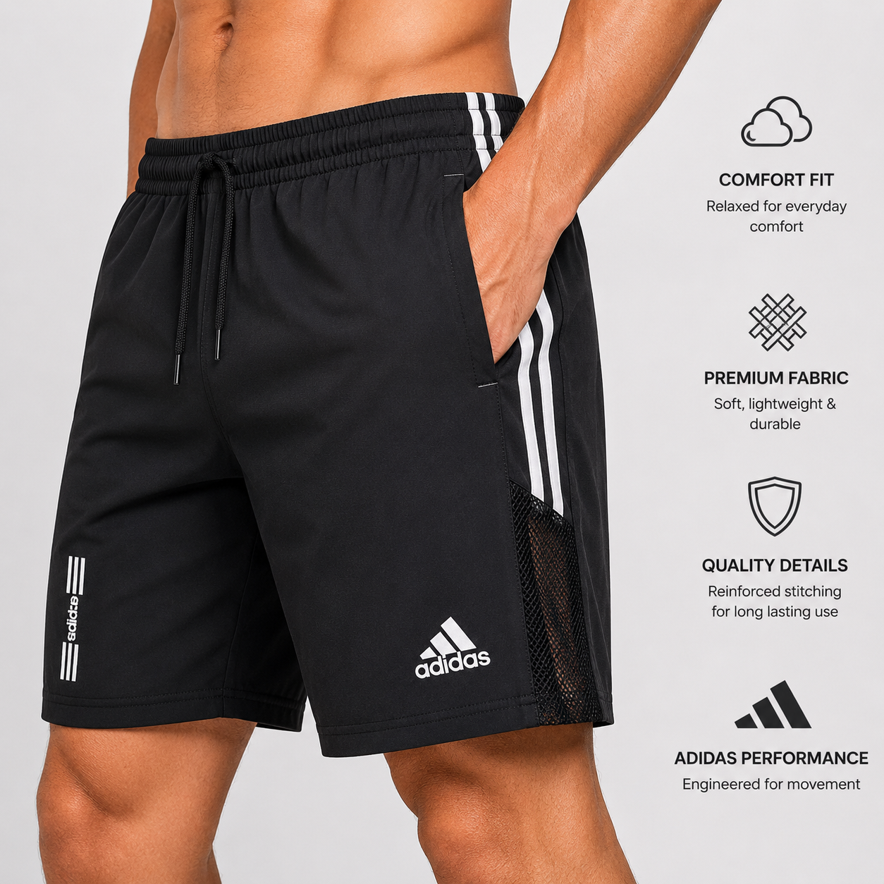 Men’s Black NS Lycra Shorts