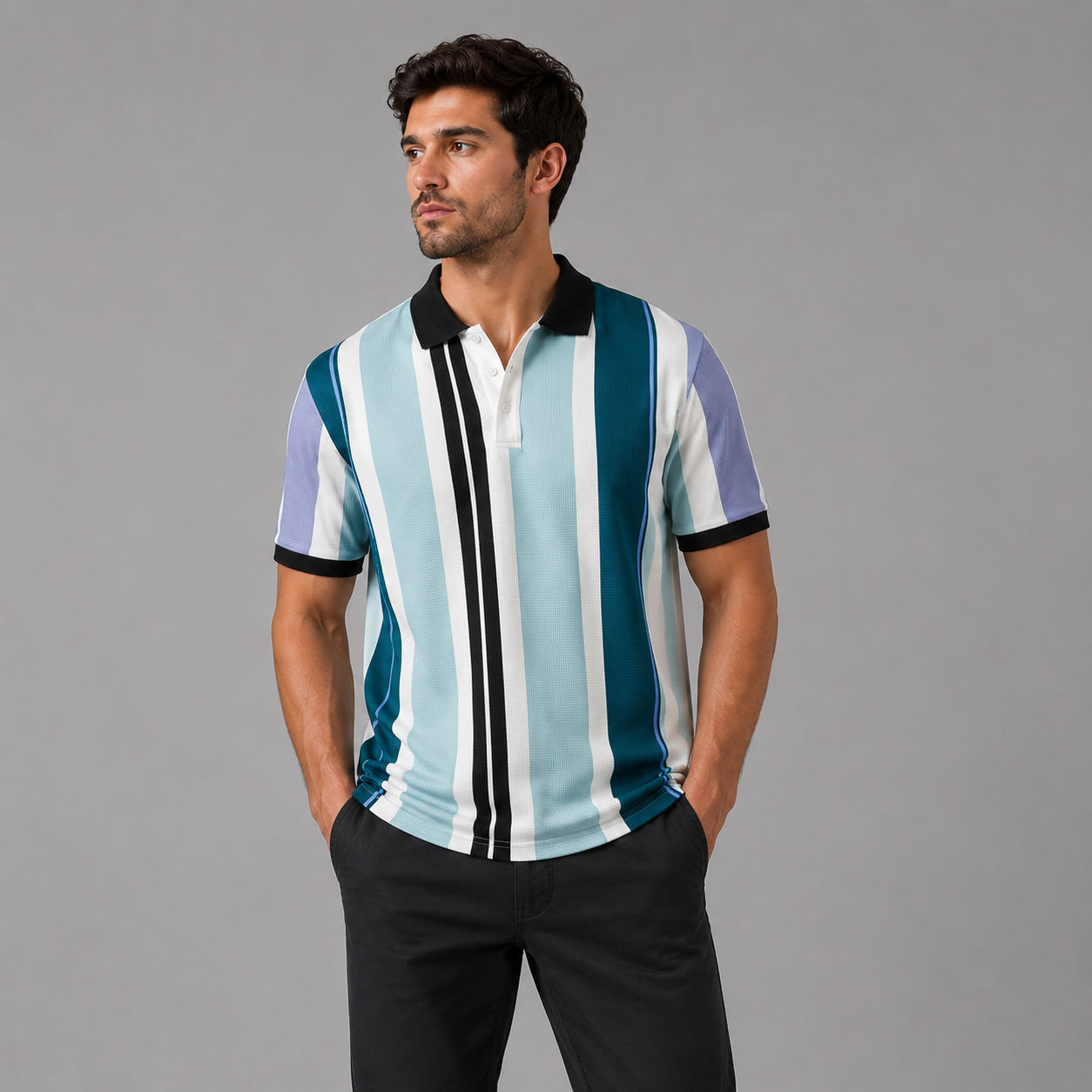 Miami Club Premium Polo T-Shirt Blue