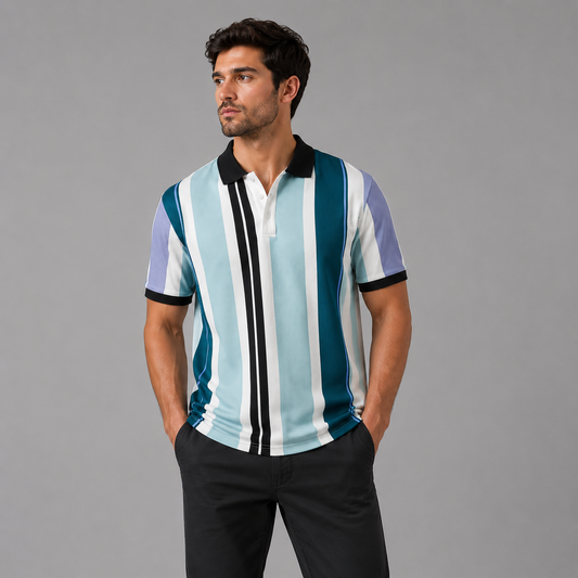 Miami Club Premium Polo T-Shirt Blue