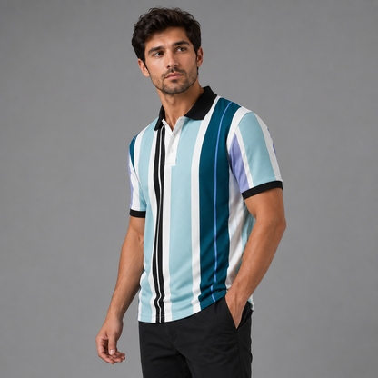 Miami Club Premium Polo T-Shirt Blue
