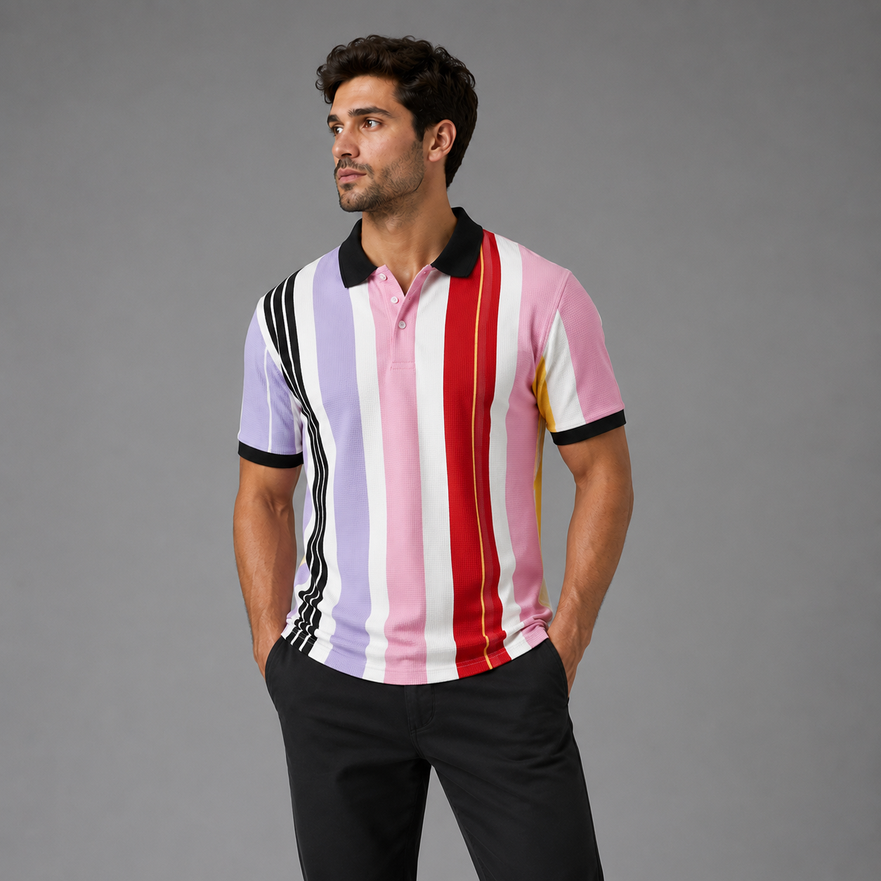 Miami Club Premium Polo T-Shirt Pink