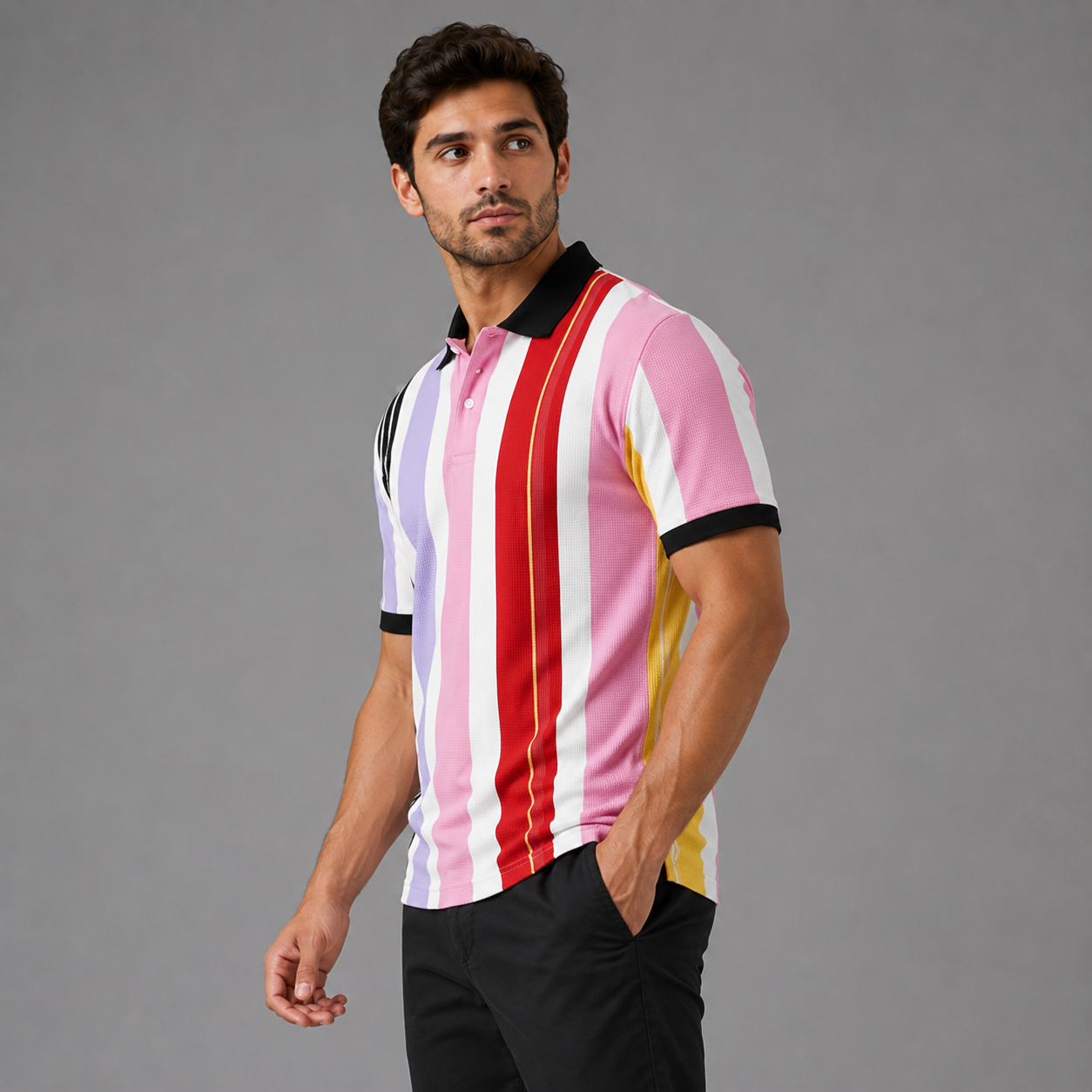 Miami Club Premium Polo T-Shirt Pink