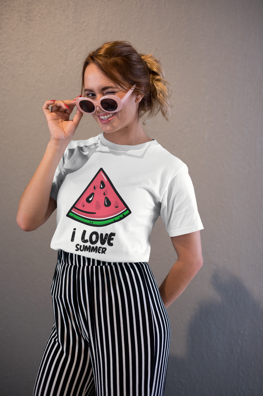 Summer Round neck Women's T-shirt